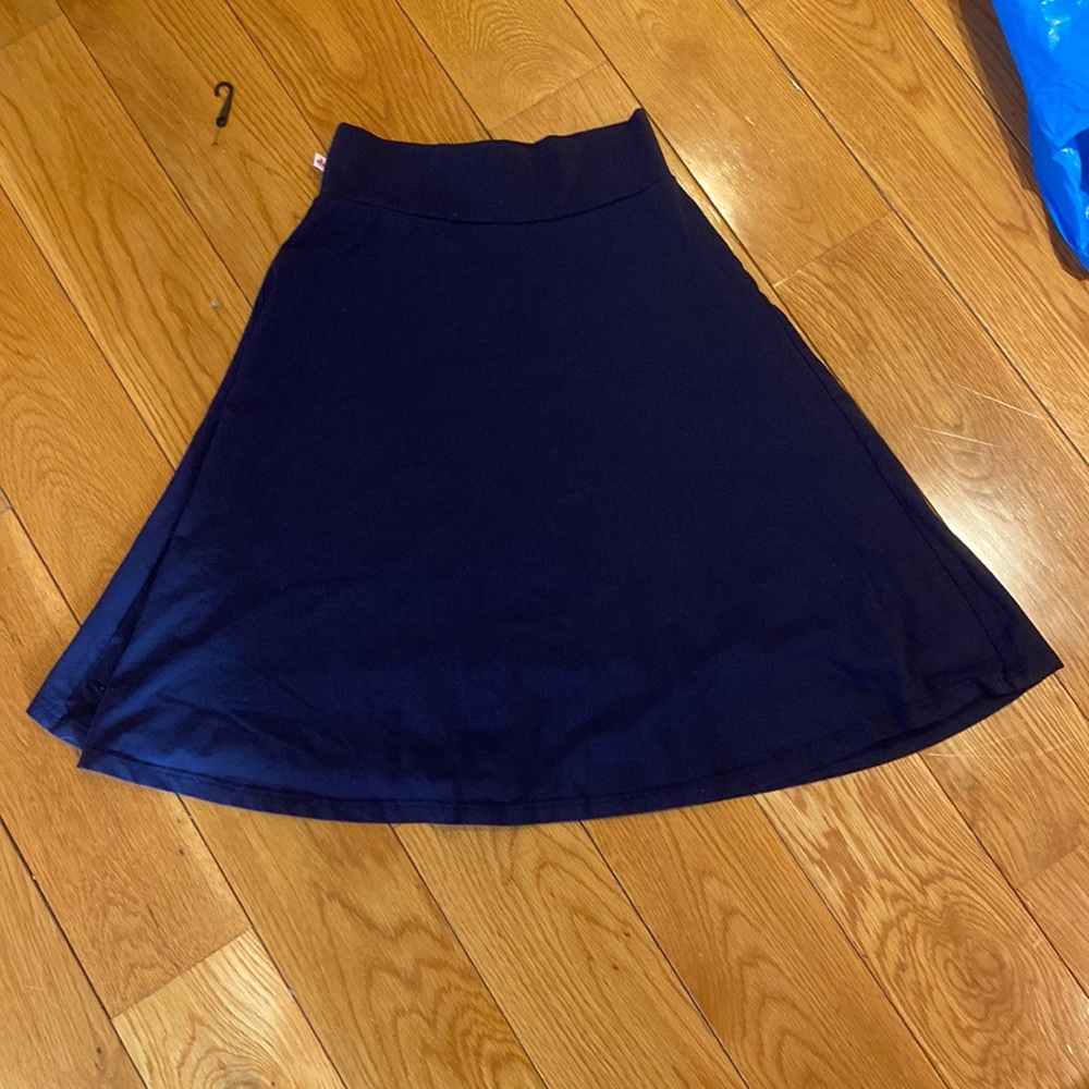 Three bows skirt above knee Navy blue